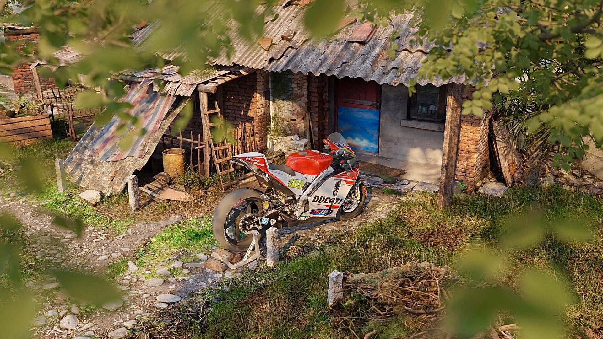 Villege Environment wireframe